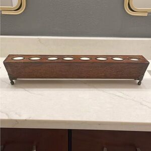 Wooden Vintage 8 Candle Holder